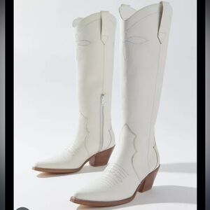 Coconuts-Allegra Western Boot - White